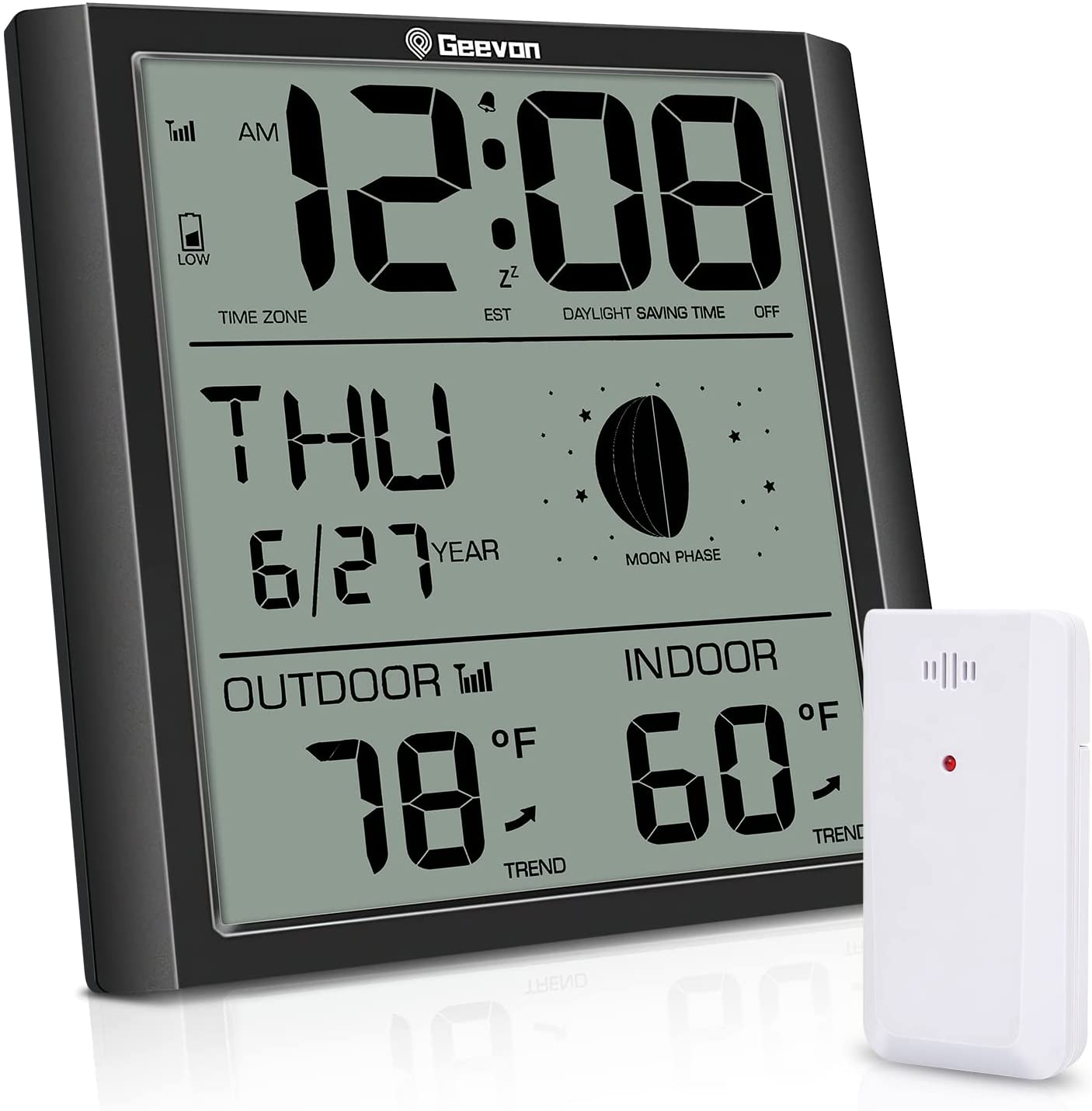 clock shaped wall-mounted temperature humidity meter