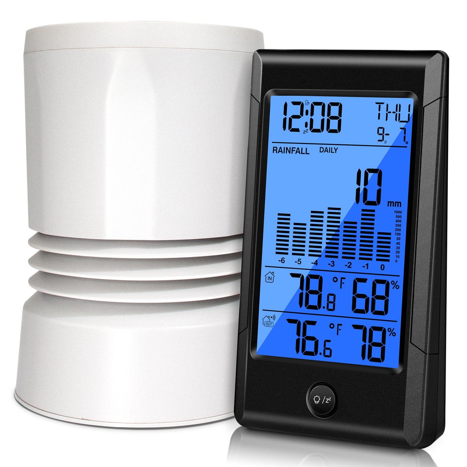 Geevon Weather Station Wireless Indoor Outdoor Thermometer, Color Larg –  Geevon store