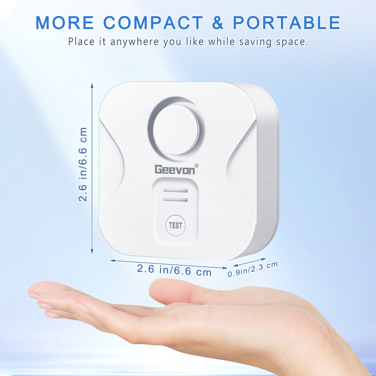 Geevon 5 Pack Water Leak Detectors for Home, 100dB Loud Water Sensor Alarm Leak Detectors with Drip Alert for Kitchen, Basements, Laundry Rooms, IP56 Waterproof(Battery Included)